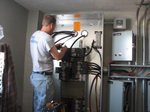 Making up an electrical panel Trey Electric